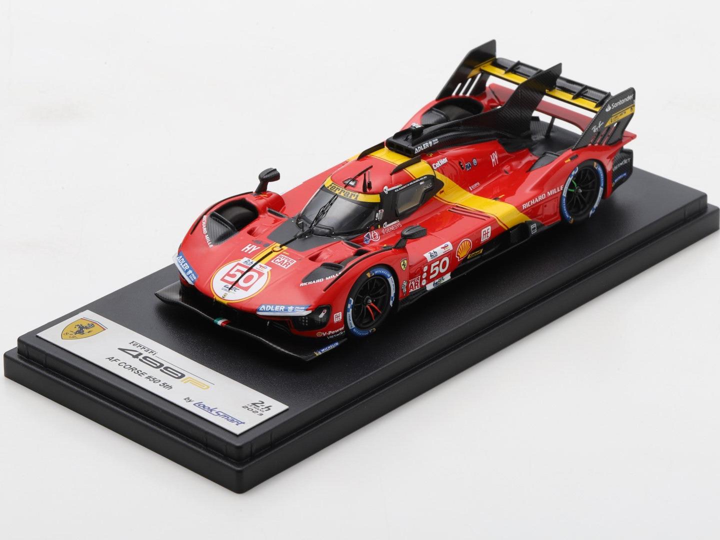 Ferrari 499P #50 Ferrari AF Corse 5th 24H Le Mans 2023 Fuoco/Molina/Nielsen 1:43 Scale Looksmart Resin Model Car