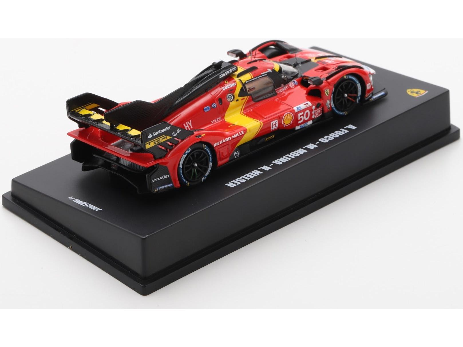 Ferrari 499P #50 Ferrari AF Corse 5th Le Mans 24H 2023 Fuoco/Molina/Nielsen 1:64 Scale Diecast Model Car – Looksmart-Looksmart-Diecast Model Centre