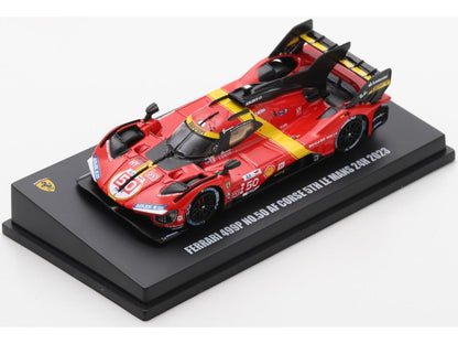 Ferrari 499P #50 Ferrari AF Corse 5th Le Mans 24H 2023 Fuoco/Molina/Nielsen 1:64 Scale Diecast Model Car – Looksmart-Looksmart-Diecast Model Centre