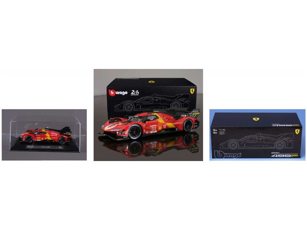 Ferrari 499P #50 Winner Le Mans 24H 2024 Fuoco/Molina/Nielsen - 1:18 Scale Model Car-Bburago-Diecast Model Centre