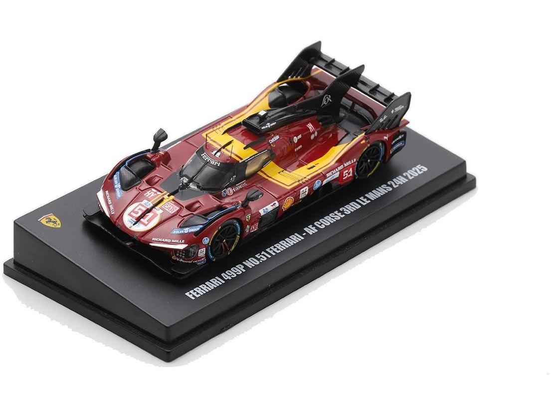 Ferrari 499P #51 AF Corse 3rd Le Mans 24H 2025 A. Pier Guidi/J. Calado/A. Giovinazzi 1:64 Scale Diecast Model Car – Looksmart-Looksmart-Diecast Model Centre