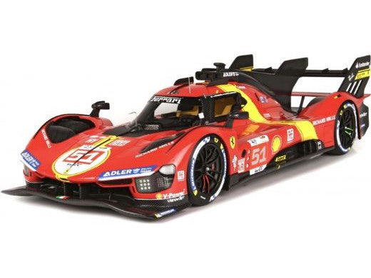 Ferrari 499P #51 Winner 24H Le Mans 2023 Calado/Giovinazzi/Pier Guidi 1:24 Scale Model Car