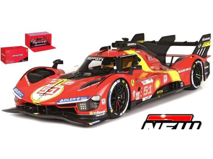 Ferrari 499P #51 Winner 24H Le Mans 2023 Calado/Giovinazzi/Pier Guidi - 1:43 Scale Model Car-Bburago-Diecast Model Centre