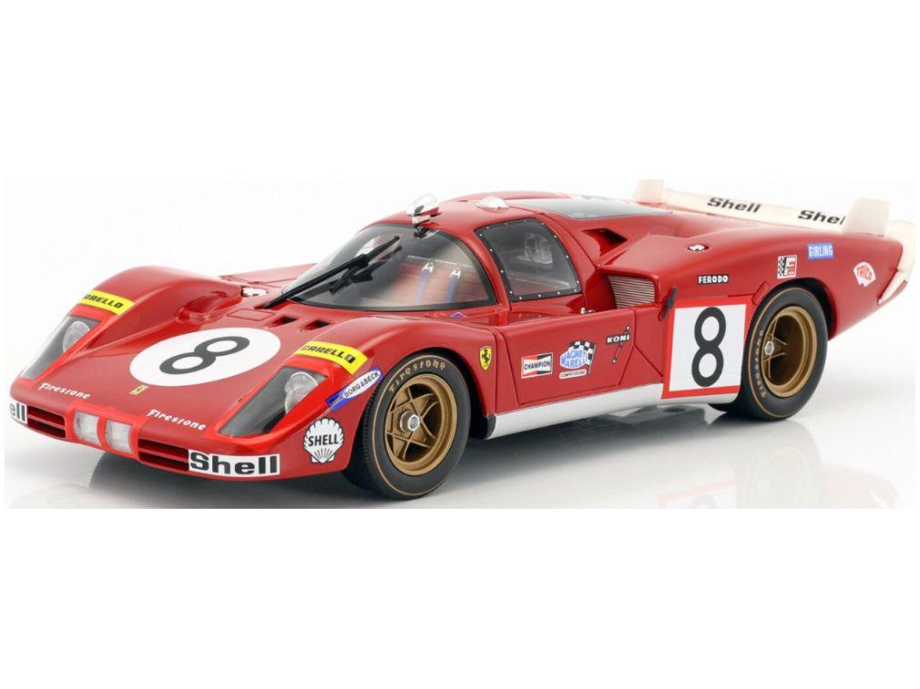 Ferrari 512S Long Tail #8 24H Le Mans 1970 Merzario/Regazzoni 1:18 Scale Werk83 Diecast Model Car-Werk83-Diecast Model Centre