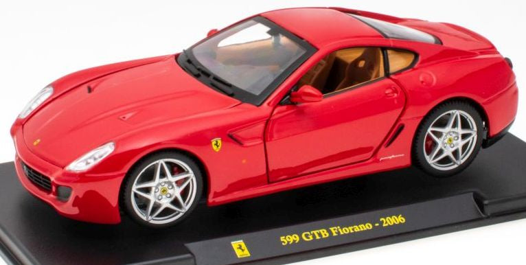 Ferrari 599 GTB Fiorano 2006 red - 1:24 Scale Model Car-Unbranded-Diecast Model Centre