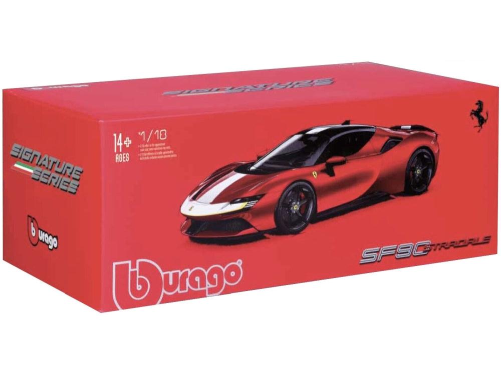 Ferrari Daytona SP3 White/Black 1:18 Scale Diecast Car – Bburago Signature Series-Bburago-Diecast Model Centre
