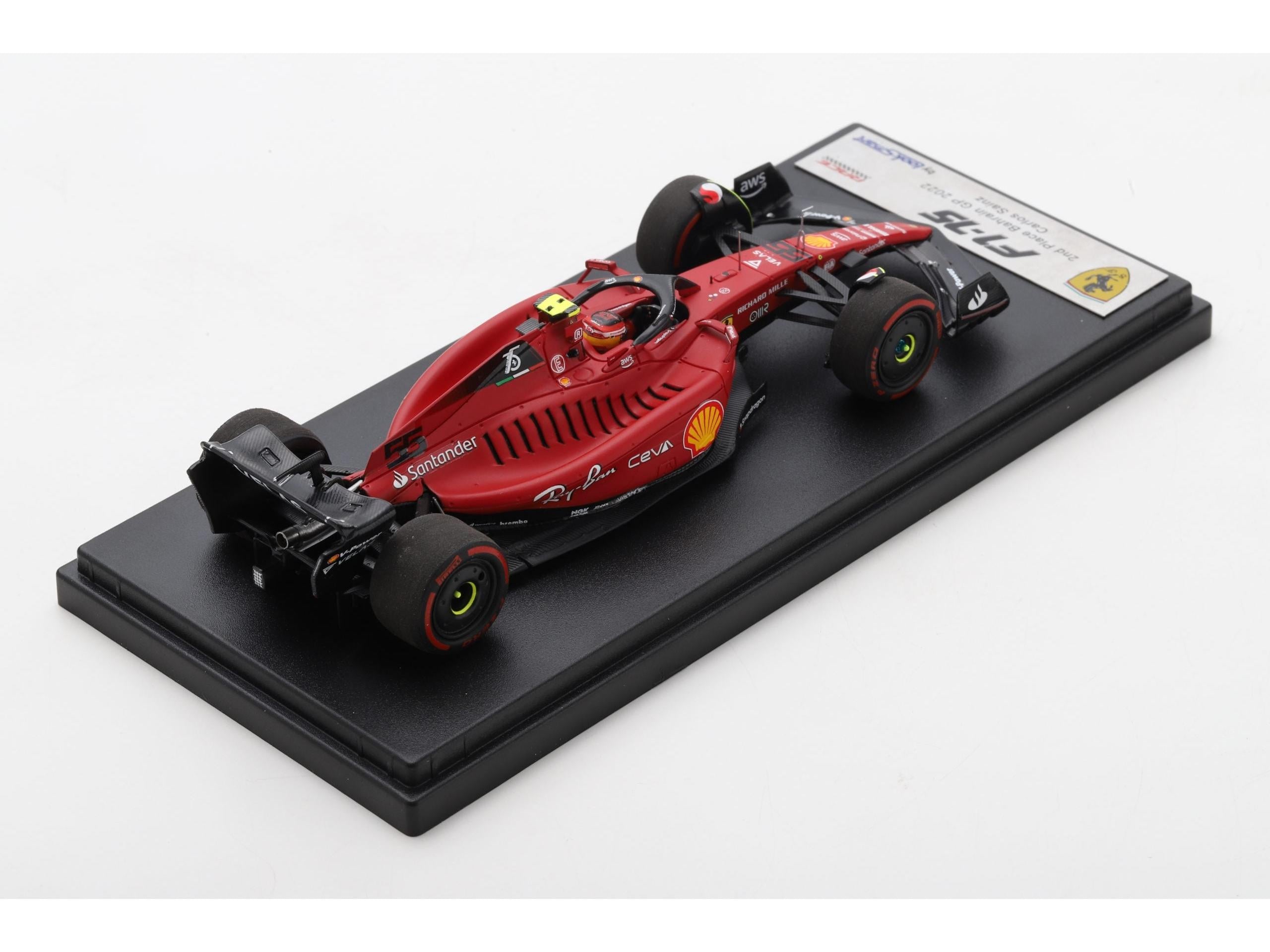 Ferrari F1-75 #55 2nd Bahrain GP 2022 Carlos Sainz Jr. 1:43 Scale Looksmart Resin Model Car-Looksmart-Diecast Model Centre