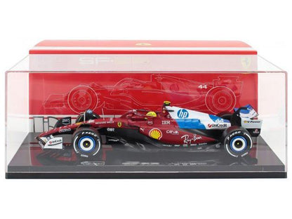 Ferrari F1 SF-25 F1Miami GP 2025 #44 Lewis Hamilton w/Case 1:18 Scale Bburago Diecast Model Car-Bburago-Diecast Model Centre