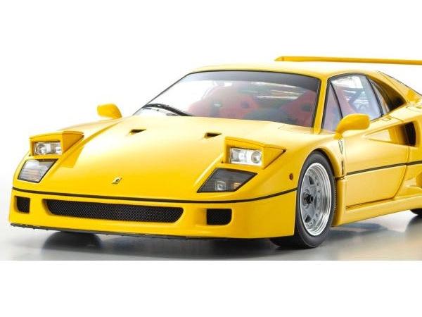 Ferrari F40 Yellow 1987 1:18 Scale Diecast Model Car – Kyosho-Kyosho-Diecast Model Centre