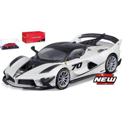 Ferrari FXX-K EVO #70 2017 white/black - 1:43 Scale Diecast Model Car-Bburago-Diecast Model Centre