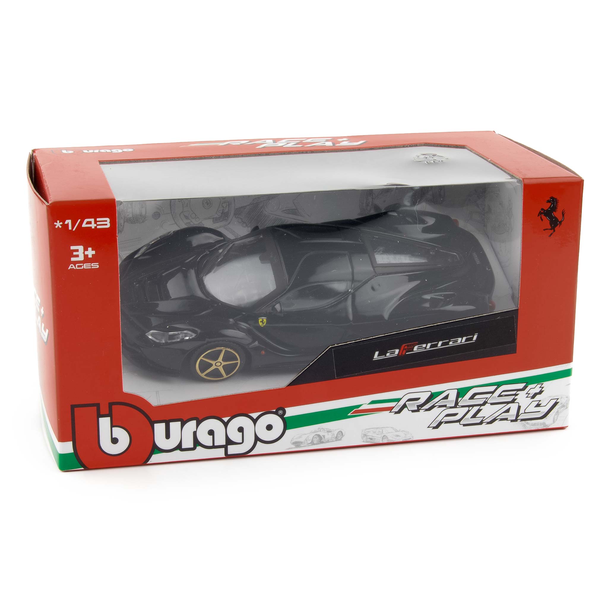 Ferrari LaFerrari black - 1:43 Scale Diecast Toy Car-Bburago-Diecast Model Centre