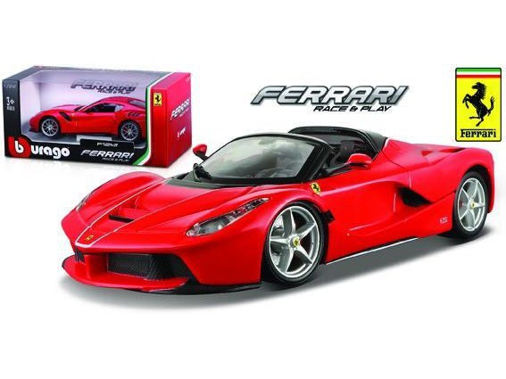 Ferrari Laferrari Aperta red - 1:24 Scale Model Car-Bburago-Diecast Model Centre