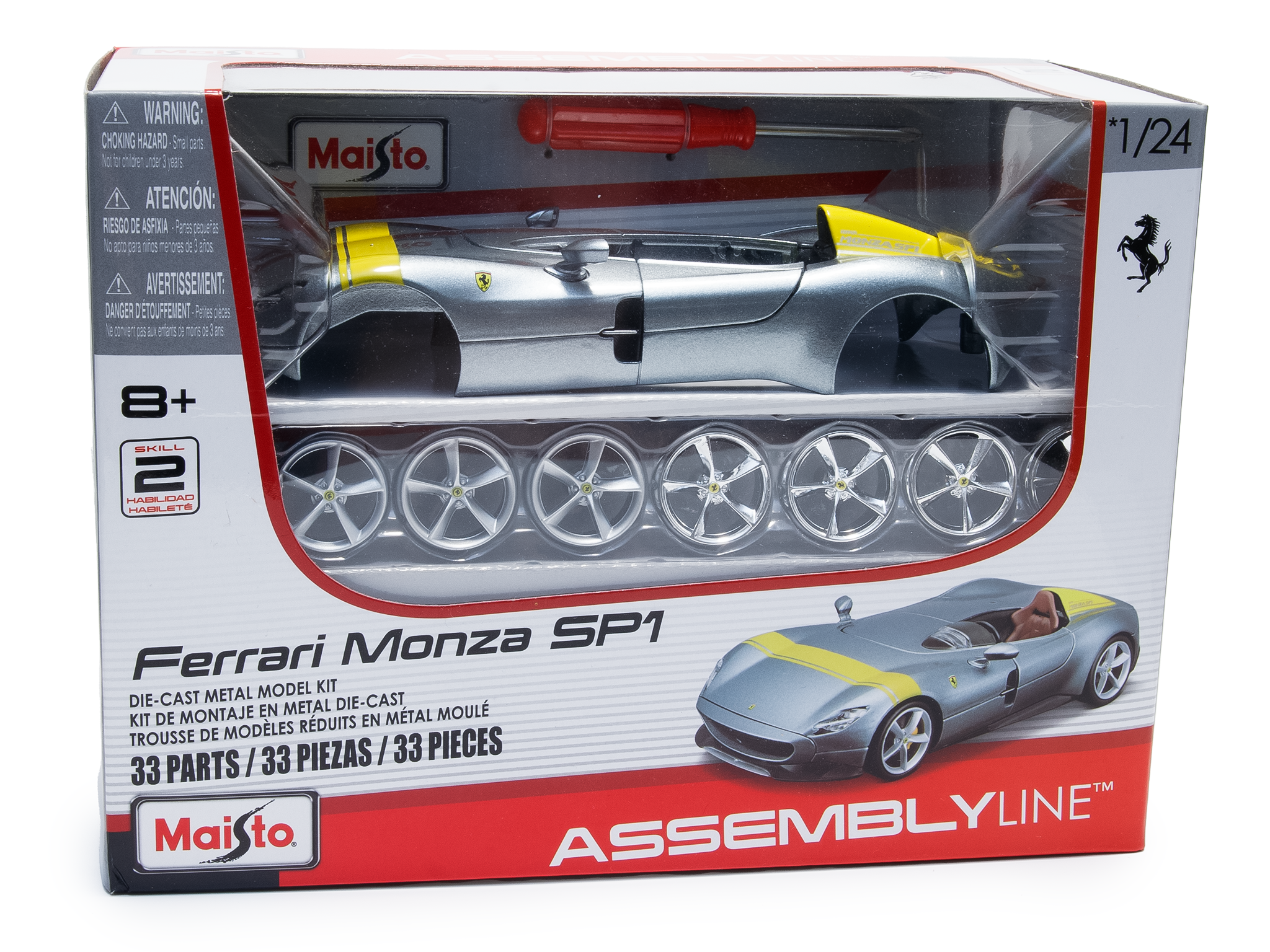 Ferrari Monza SP1 - 1:24 Scale Metal Kit (Damaged Box)-Maisto-Diecast Model Centre