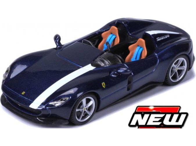 Ferrari Monza SP2 Convertible blue - 1:43 Scale Diecast Model Car-Bburago-Diecast Model Centre