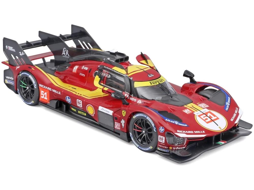 Ferrari Racing 499P AF Corse #51 Le Mans Hypercar 2025 1:24 Scale Diecast Car – Bburago-Bburago-Diecast Model Centre