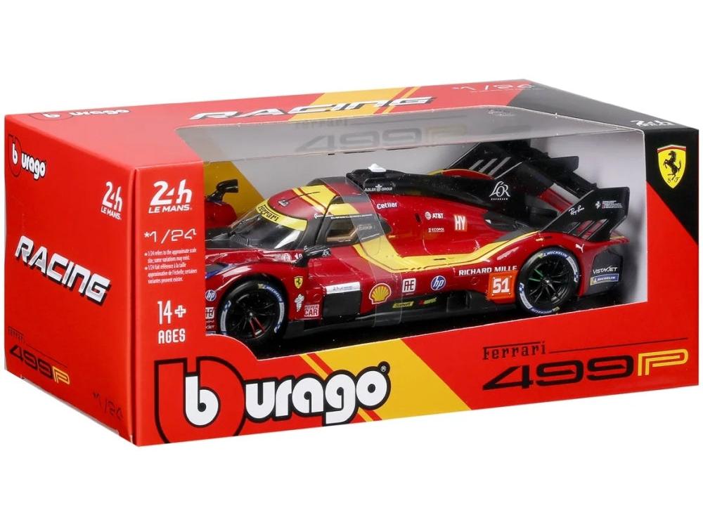 Ferrari Racing 499P AF Corse #51 Le Mans Hypercar 2025 1:24 Scale Diecast Car – Bburago-Bburago-Diecast Model Centre
