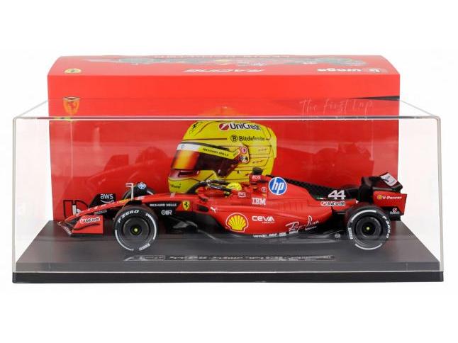 Ferrari SF-23 #44 Lewis Hamilton F1 Fiorano 2025 w/Showcase 1:18 Scale Bburago Diecast Model Car-Bburago-Diecast Model Centre