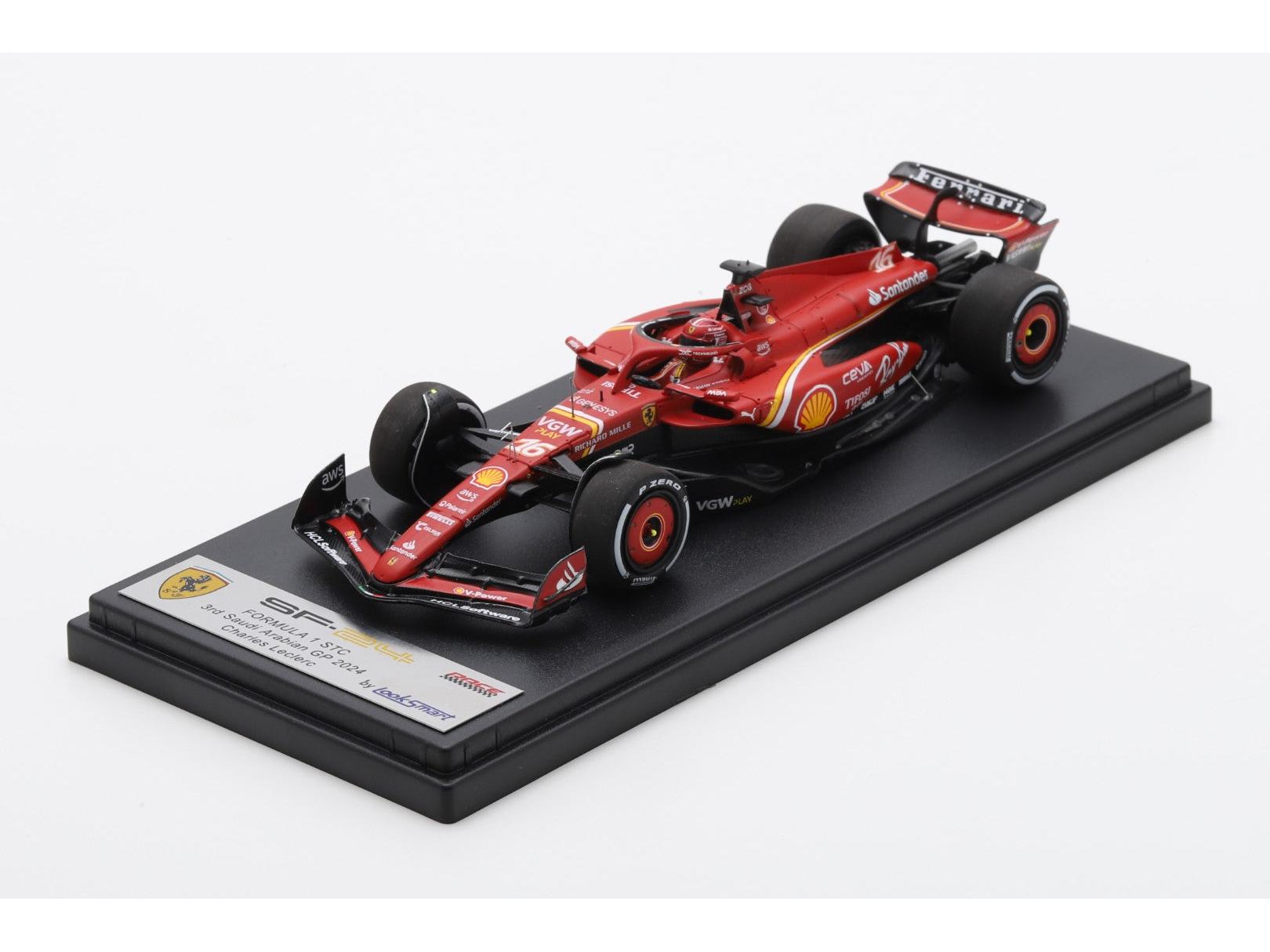 Ferrari SF-24 #16 3rd Saudi Arabian GP 2024 Charles Leclerc 1:43 Scale Looksmart Resin Model Car-Looksmart-Diecast Model Centre