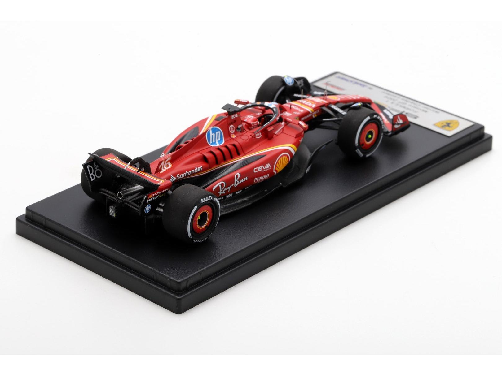 Ferrari SF-24 #16 Winner Monaco GP 2024 Charles Leclerc 1:43 Scale Looksmart Resin Model Car-Looksmart-Diecast Model Centre
