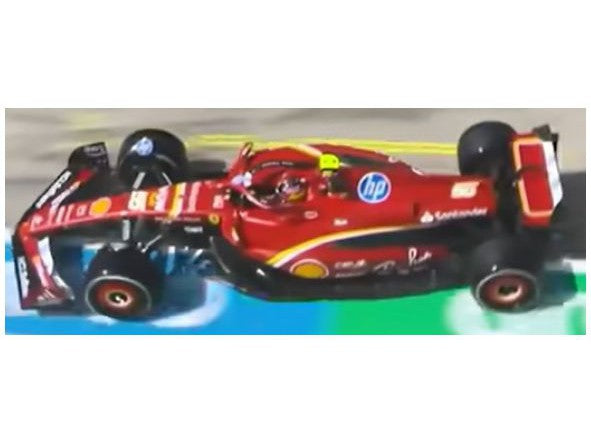 Ferrari SF-24 #55 F1 2024 Carlos Sainz - 1:18 Scale Model Car (w/helmet)-Bburago-Diecast Model Centre