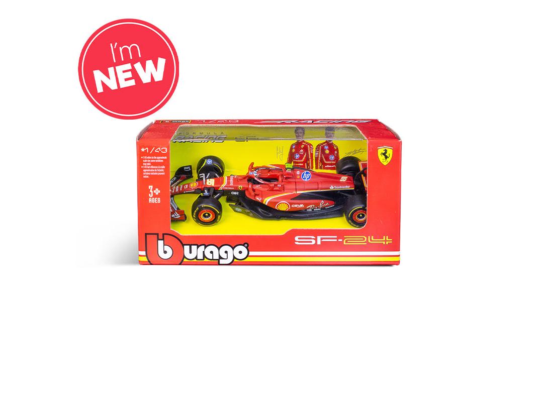 Ferrari SF-24 #55 F1 2024 Carlos Sainz 1:43 Scale Bburago Diecast Model
