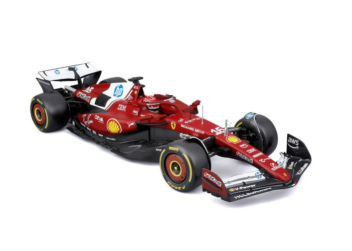 Ferrari SF-25 Charles Leclerc #16 F1 2025 1:18 Scale Bburago Diecast Model-Bburago-Diecast Model Centre