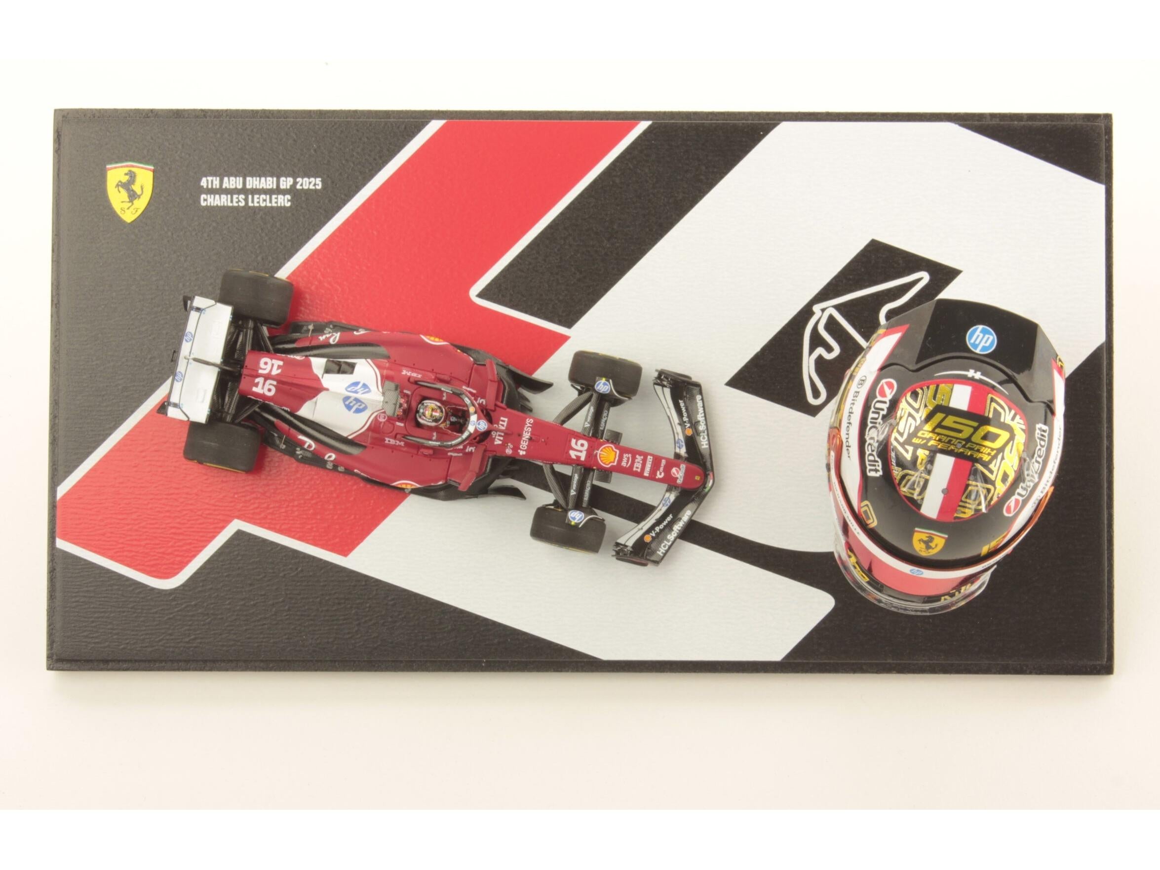 Ferrari SF-25 F1 Abu Dhabi GP 2025 #16 Charles Leclerc 1:43 Scale Resin Car – Looksmart-Looksmart-Diecast Model Centre