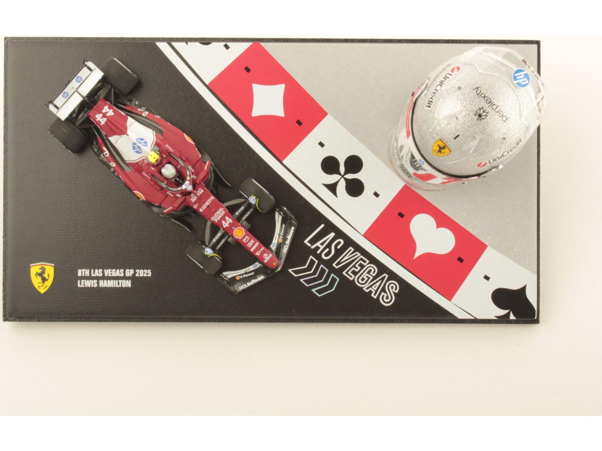 Ferrari SF-25 F1 Las Vegas GP 2025 #44 Lewis Hamilton 1:43 Scale Resin Car – Looksmart-Looksmart-Diecast Model Centre