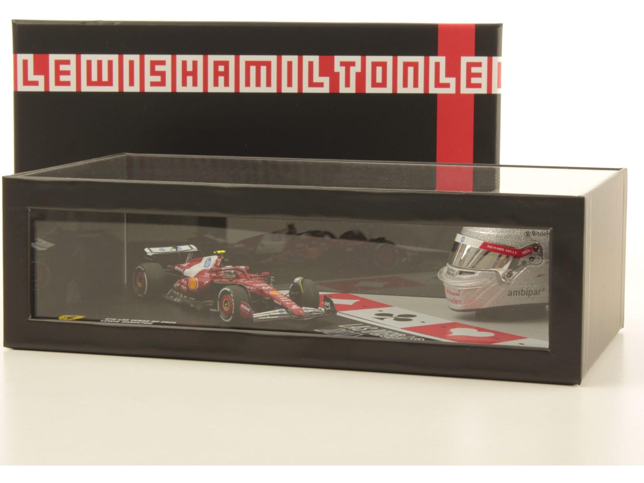 Ferrari SF-25 F1 Las Vegas GP 2025 #44 Lewis Hamilton 1:43 Scale Resin Car – Looksmart-Looksmart-Diecast Model Centre