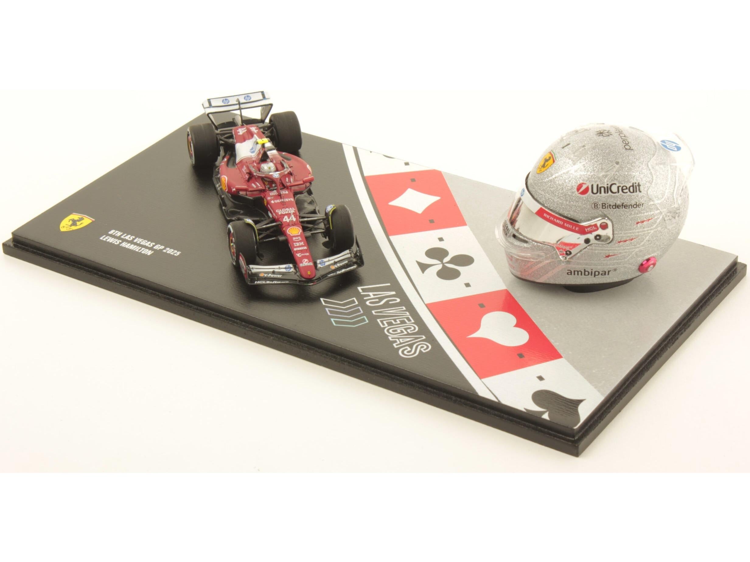 Ferrari SF-25 F1 Las Vegas GP 2025 #44 Lewis Hamilton 1:43 Scale Resin Car – Looksmart-Looksmart-Diecast Model Centre