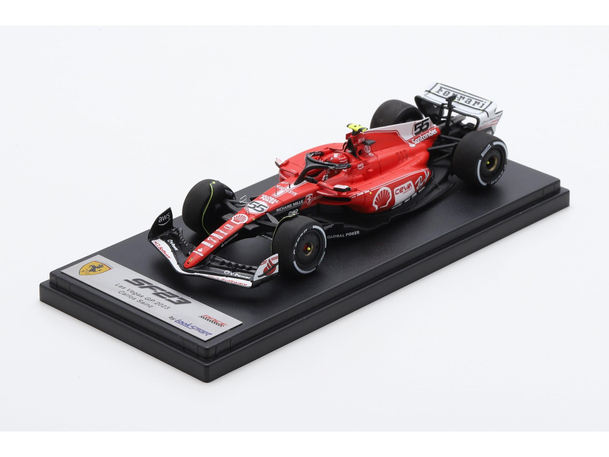 Ferrari SF23 #55 Ferrari Las Vegas GP 2023 Carlos Sainz 1:43 Scale Looksmart Resin Model Car-Looksmart-Diecast Model Centre