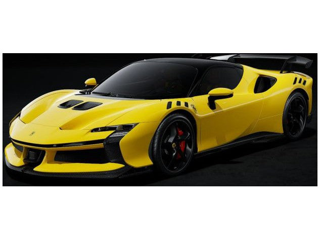 Ferrari SF90XX Stradale 2024 yellow - 1:18 Scale Model Car-Bburago-Diecast Model Centre