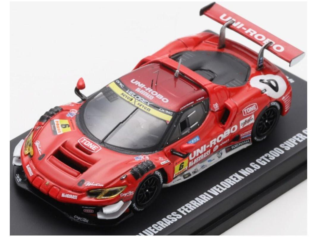 Ferrari Uni-Robo Bluegrass Velorex #6 GT300 Super GT 2025 Katayama/Merhi Muntan 1:64 Scale Diecast Model Car – Looksmart-Looksmart-Diecast Model Centre