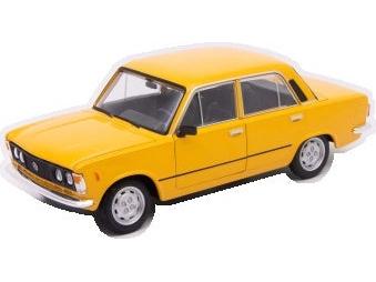 Fiat 125P Yellow 1:24 Scale Diecast Car – Welly-Welly-Diecast Model Centre