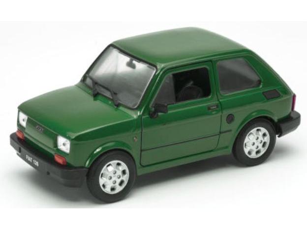 Fiat 126 Green 1:24 Scale Welly Diecast Model-Welly-Diecast Model Centre