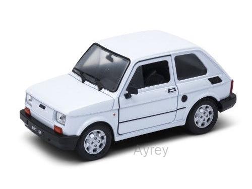 Fiat 126 White 1:24 Scale Welly Diecast Model-Welly-Diecast Model Centre