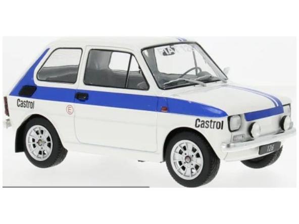 Fiat 126 White/Blue 1972 1:18 Scale Model Car Group Diecast Model Car-Model Car Group-Diecast Model Centre