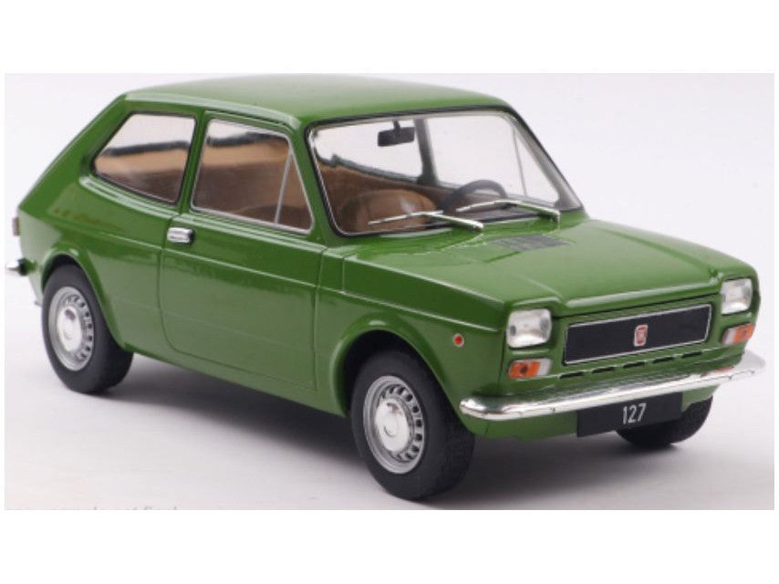 Fiat 127 1971 green - 1:24 Scale Model Car-WhiteBox-Diecast Model Centre