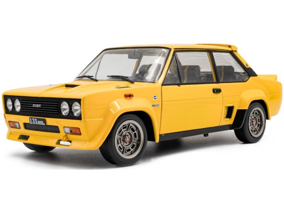 Fiat 131 Abarth 1980 Yellow 1:18 Scale Solido Diecast Model-Solido-Diecast Model Centre