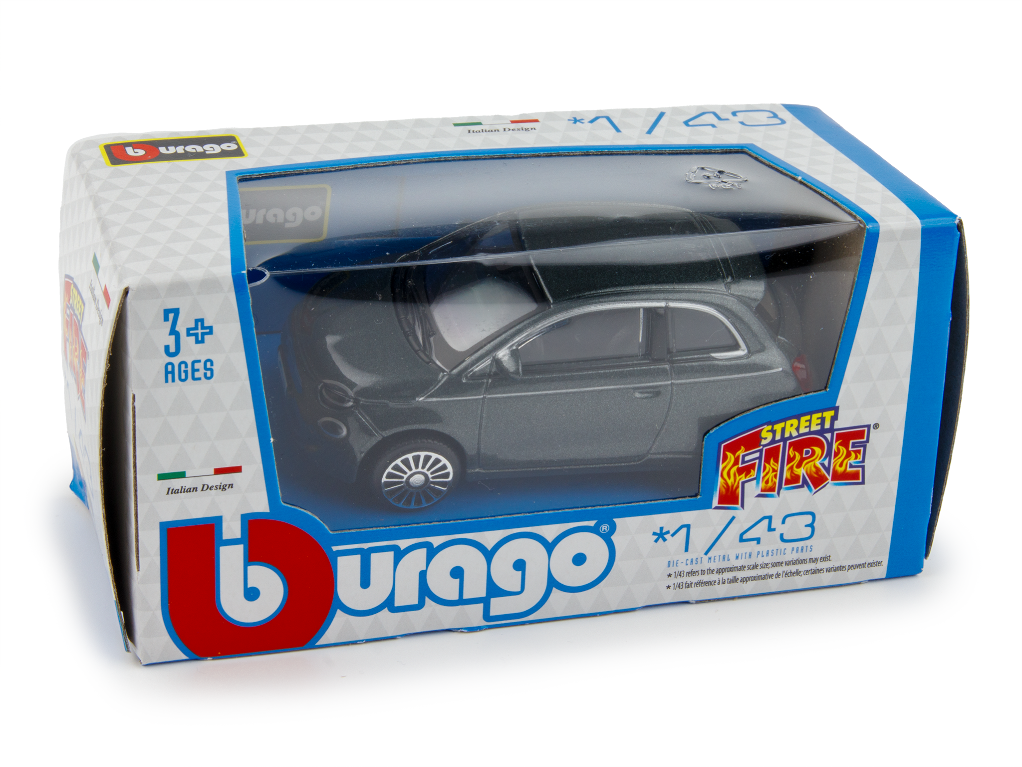Fiat 500 La Prima dark grey metallic 1:43 Scale Toy Car