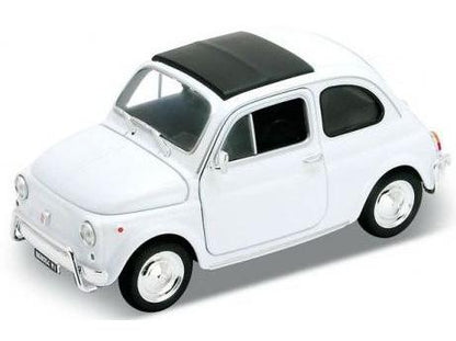 Fiat 500 White 1:24 Scale Welly Diecast Model-Welly-Diecast Model Centre