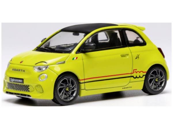 Fiat 500e Abarth 2024 Yellow 1:43 Scale IXO Diecast Model Car-Corgi-Diecast Model Centre