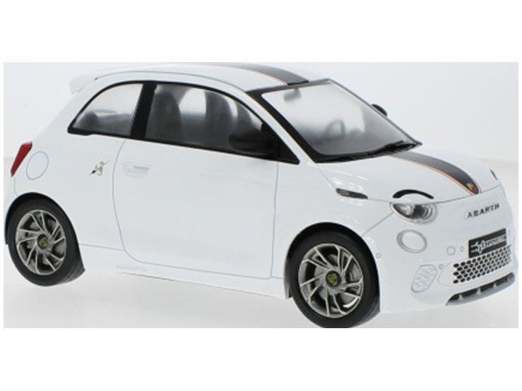 Fiat 500e Abarth 2024 white - 1:18 Scale Model Car-Model Car Group-Diecast Model Centre