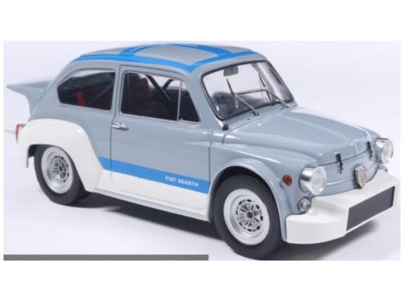 Fiat Abarth 1000 Gr.2 Grey/Blue 1970 1:24 Scale WhiteBox Diecast Model Car-WhiteBox-Diecast Model Centre