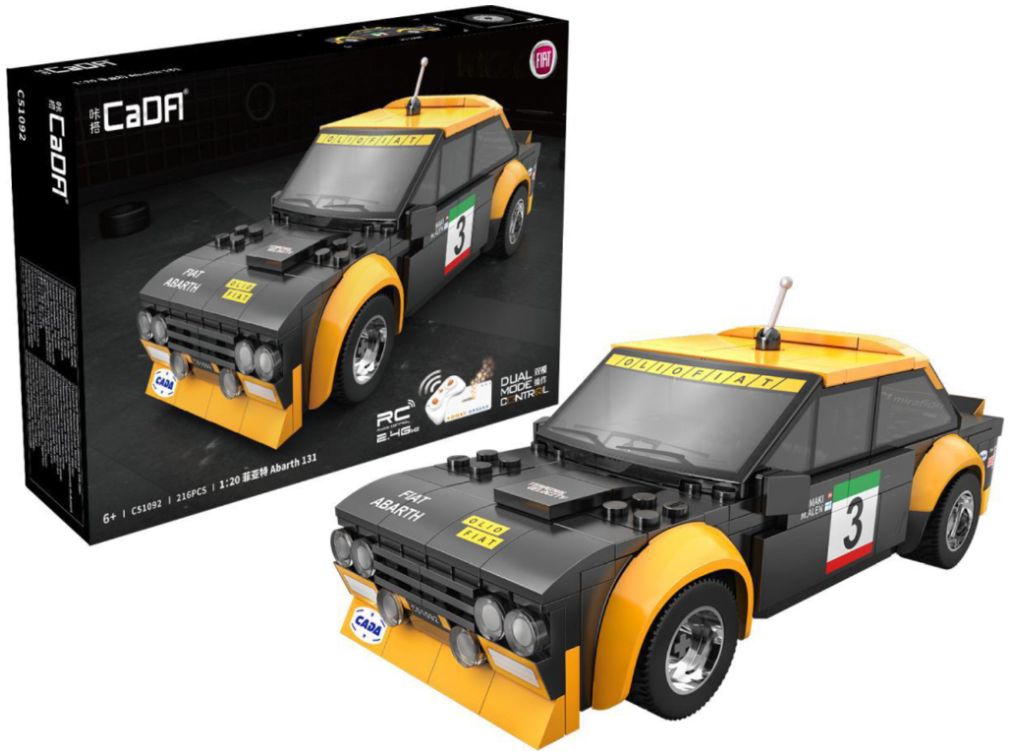 Fiat Abarth 131 Brick Builder (216pcs) Cada Kit-Cada-Diecast Model Centre