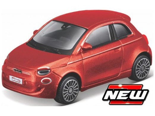 Fiat All-Electric 500 La Prima 2021 red - 1:43 Scale Diecast Toy Car-Bburago-Diecast Model Centre