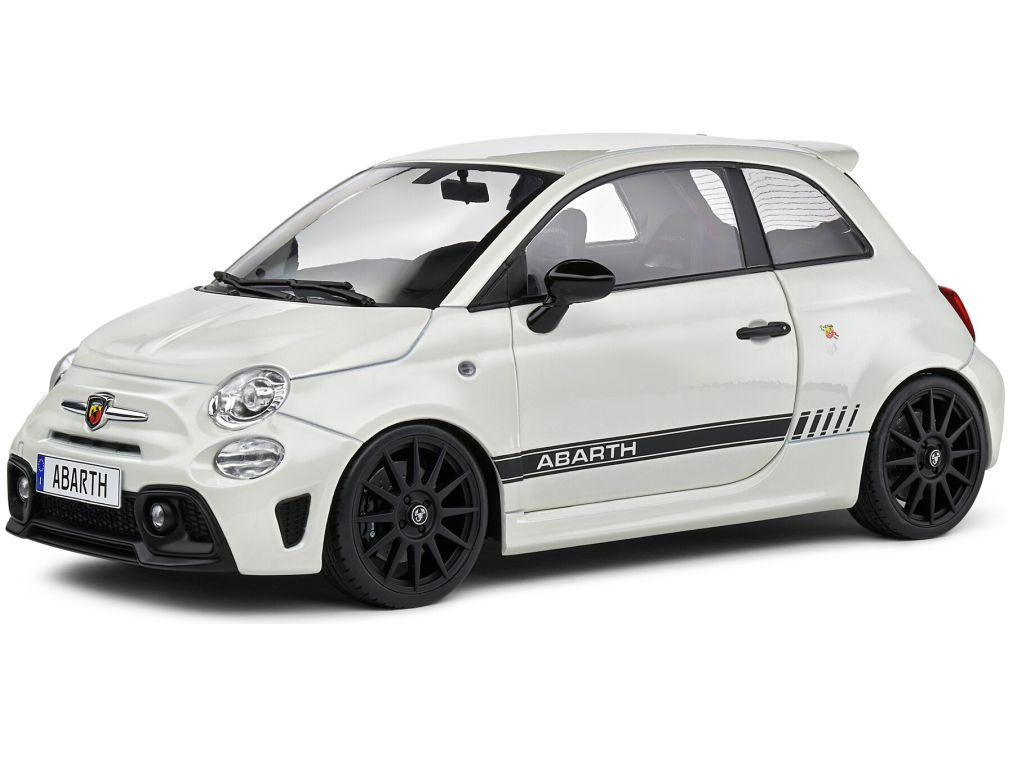 Fiat F595 Abarth 2022 White 1:18 Scale Solido Diecast Model-Solido-Diecast Model Centre