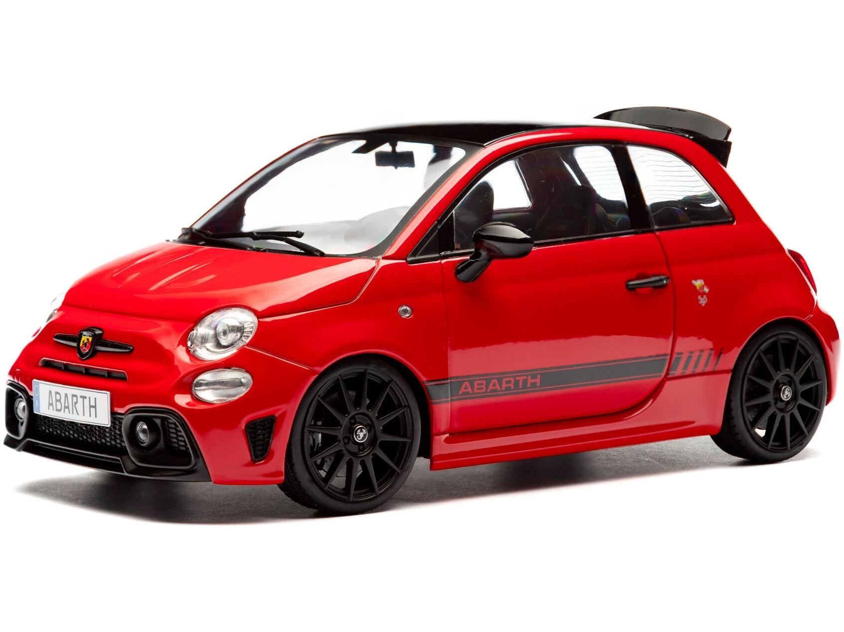 Fiat F595 Abarth Red Solido Works 2023 1:18 Scale Diecast Model Car – Solido-Solido-Diecast Model Centre