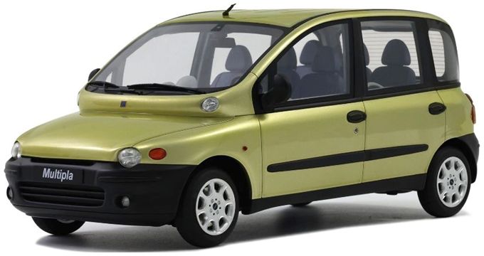 Fiat Multipla 2000 Yellow 1:18 Scale OttOmobile Resin Model-OttOmobile-Diecast Model Centre