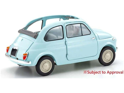 Fiat Nuova 500 Celeste Blue 1:18 Scale Diecast Model Truck – Kyosho-Kyosho-Diecast Model Centre